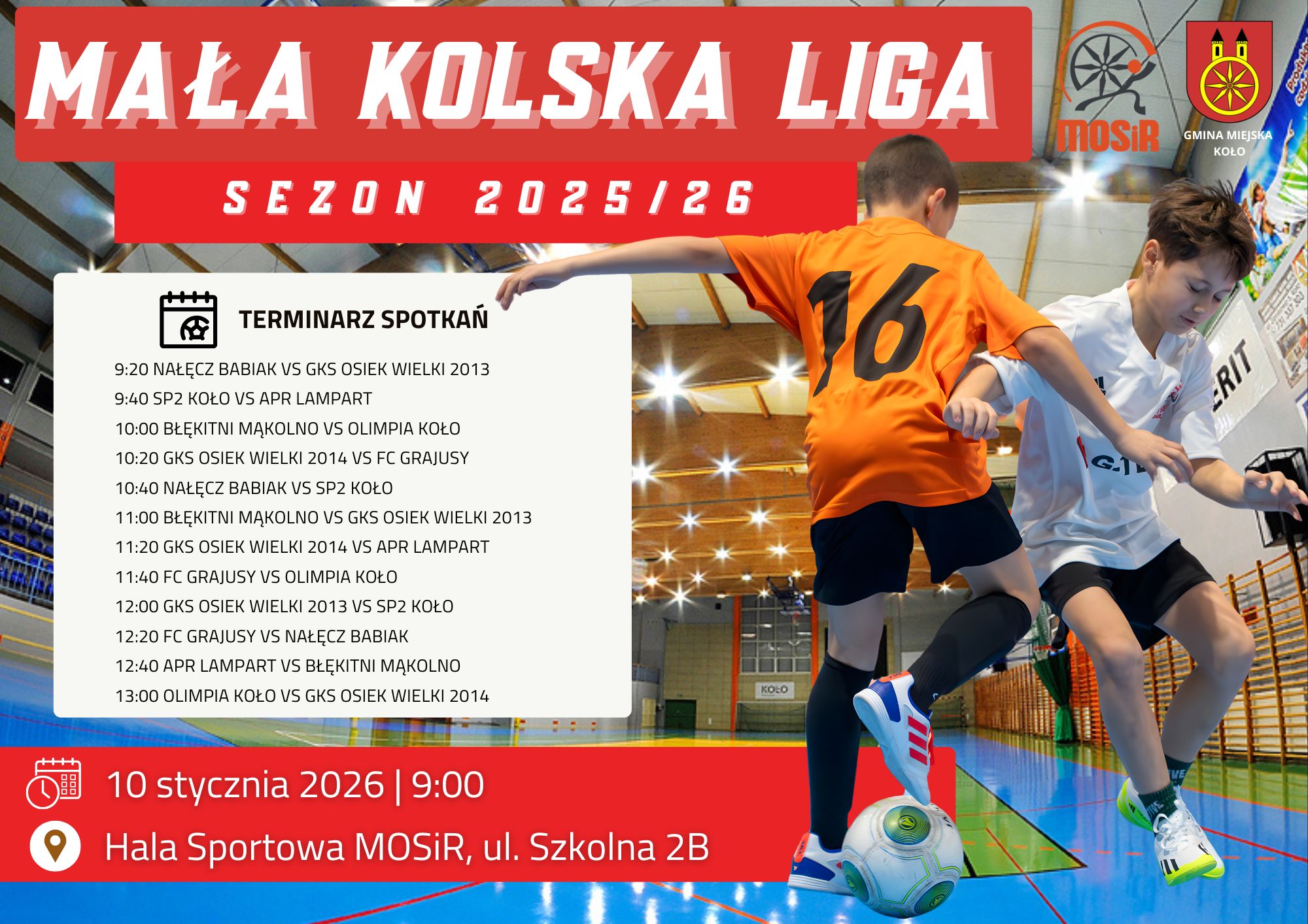 Zdjęcie: MAŁA KOLSKA LIGA 2025/2026 - II RUNDA SPOTKAŃ